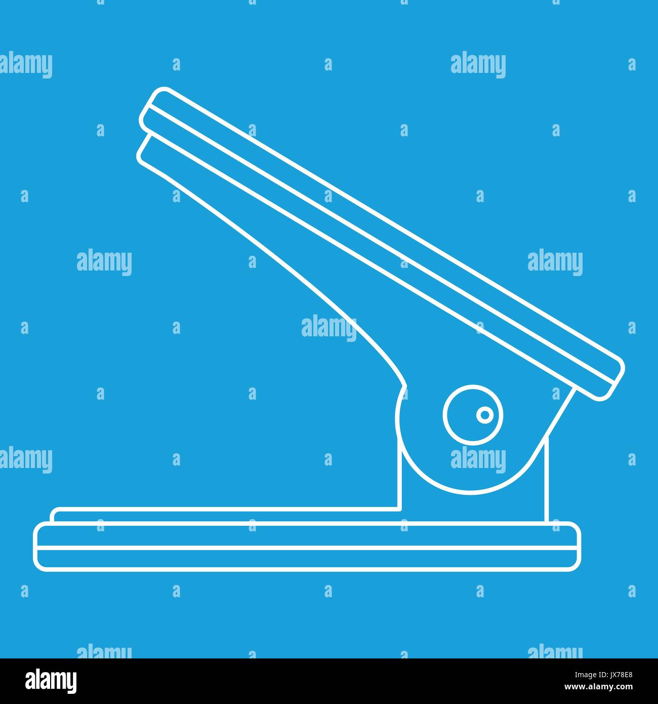 Hole puncher icon, outline style Stock Vector