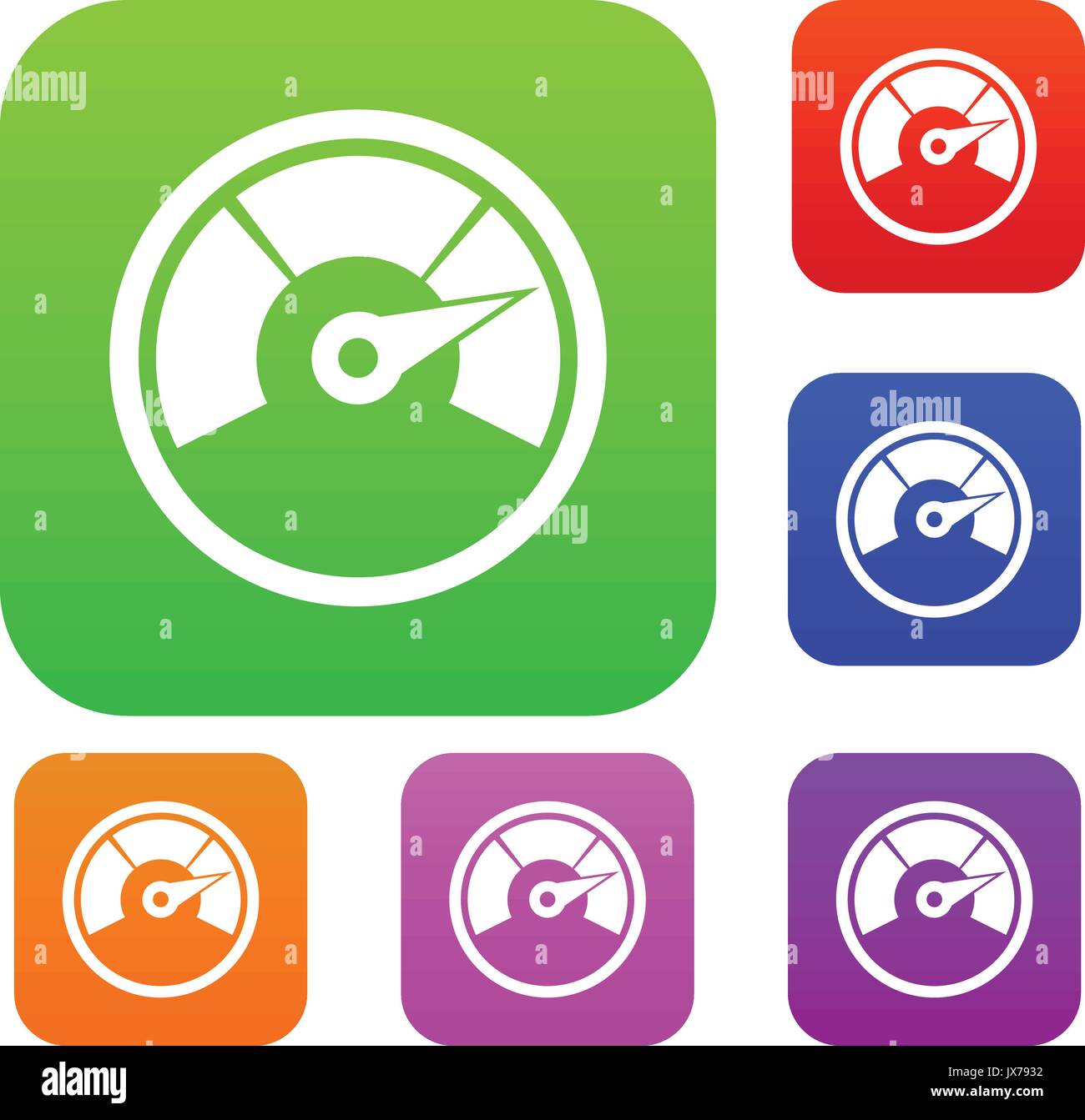 Speedometer set collection Stock Vector Image & Art - Alamy