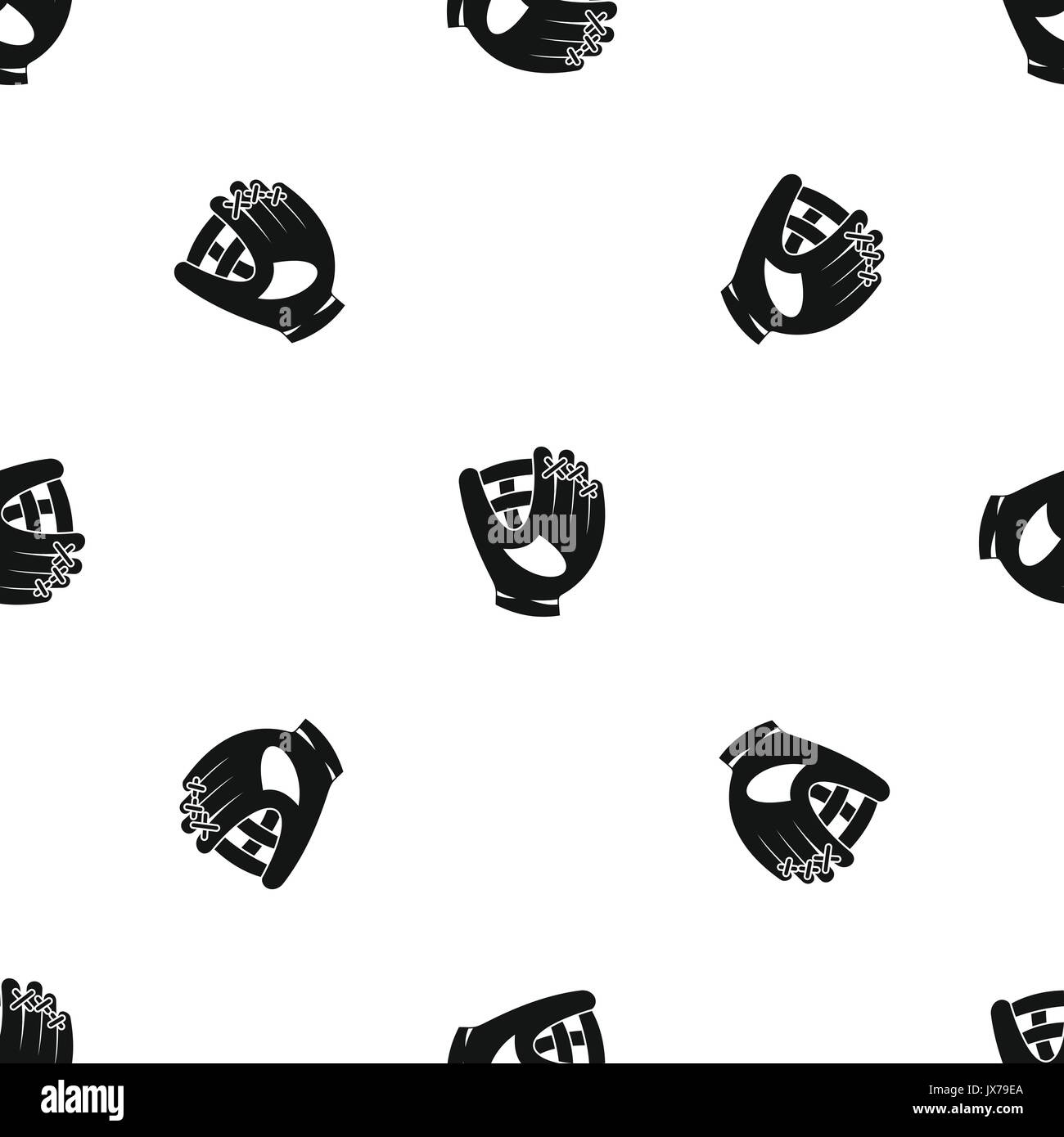 Leather baseball glove pattern seamless black Stock Vector Image & Art