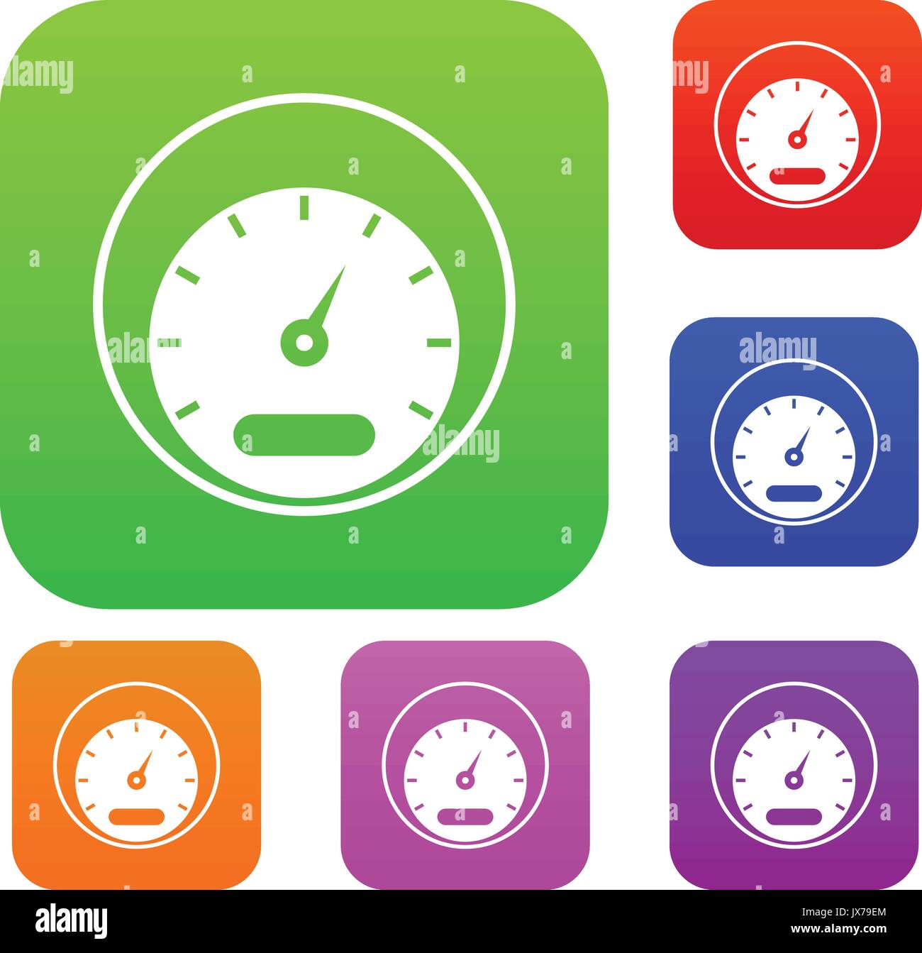 Speedometer set collection Stock Vector Image & Art - Alamy