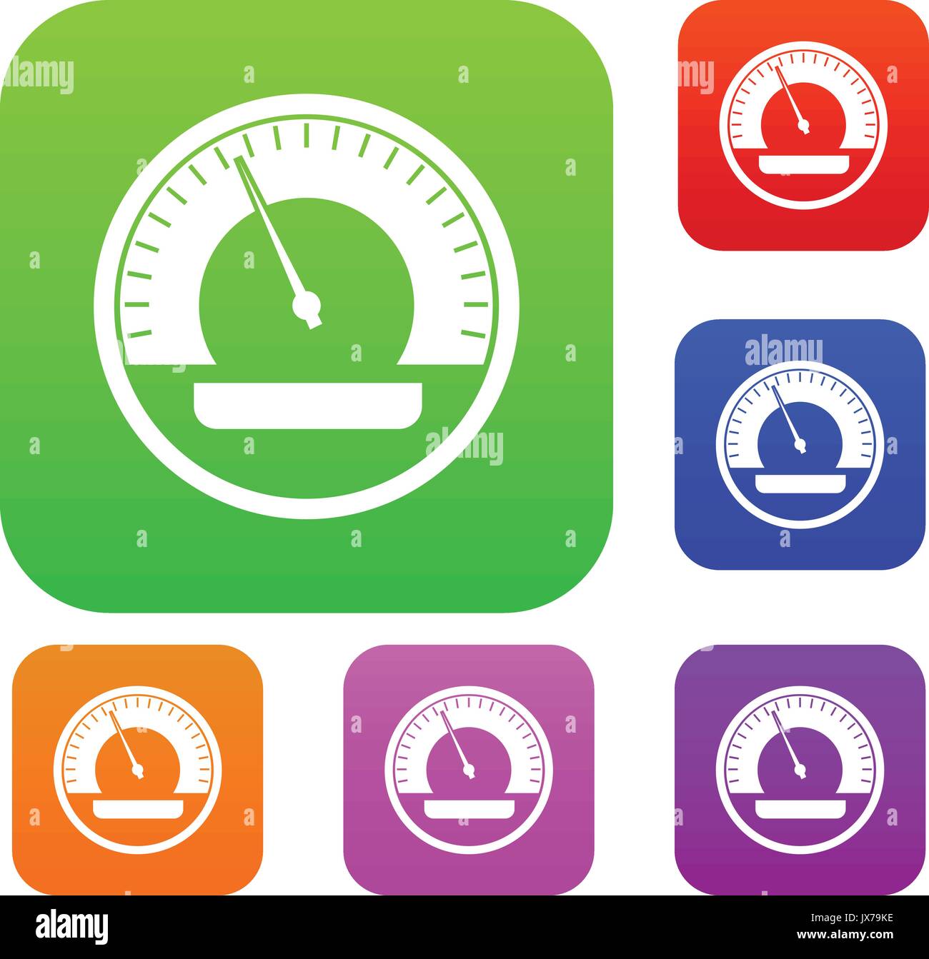 Speedometer set collection Stock Vector Image & Art - Alamy