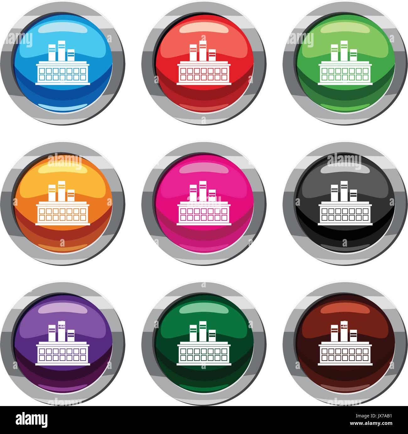 Oil refinery plant set 9 collection Stock Vector Image & Art - Alamy