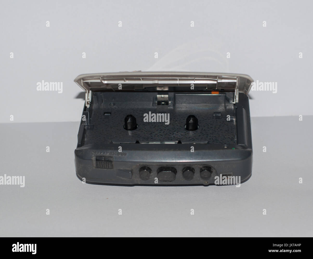 Surabaya,Indonesia -  12 august : this is an old walkman that i used when i'm child. this walkman used to populer back to 90's this is very popular am Stock Photo
