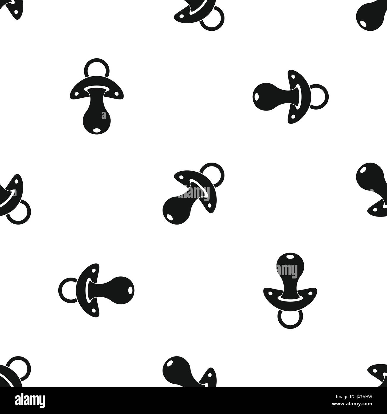 Baby pacifier pattern seamless black Stock Vector Image & Art - Alamy