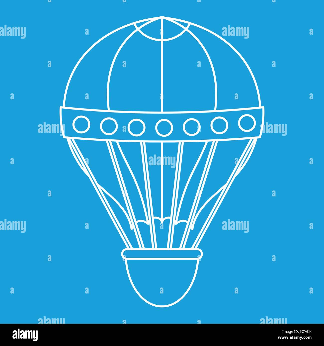 Old fashioned helium balloon icon, outline style Stock Vector Image ...