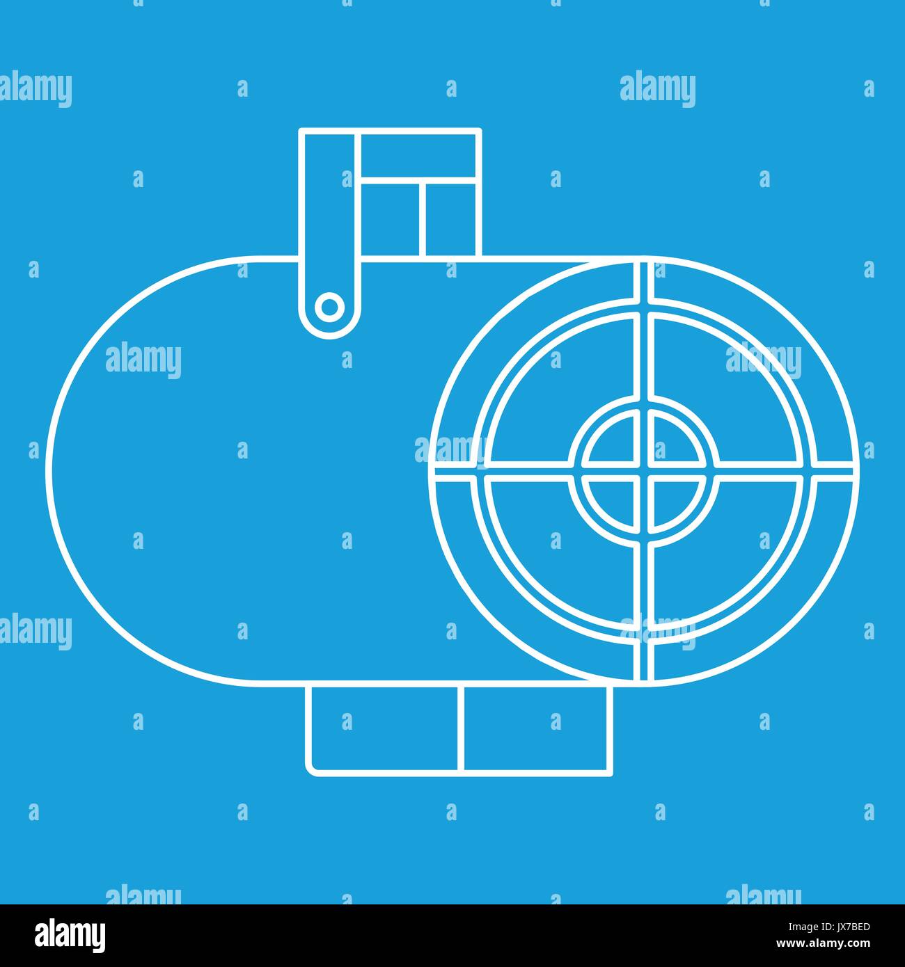 Heat gun icon, outline style Stock Vector Image & Art Alamy