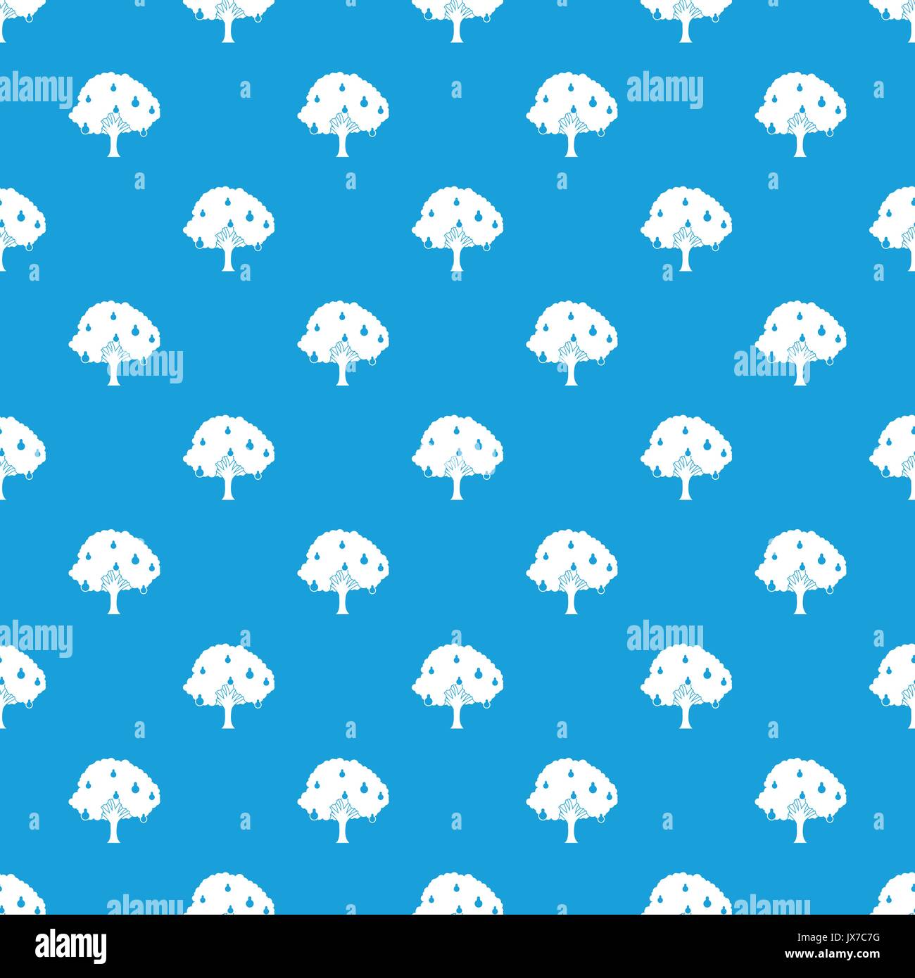 Pear tree with pears pattern seamless blue Stock Vector Image & Art - Alamy