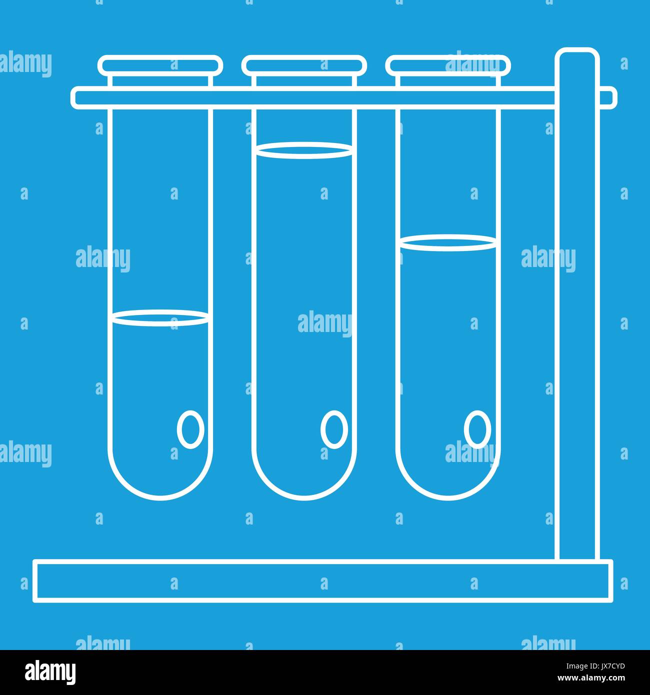 Three beakers icon, outline style Stock Vector Image & Art - Alamy