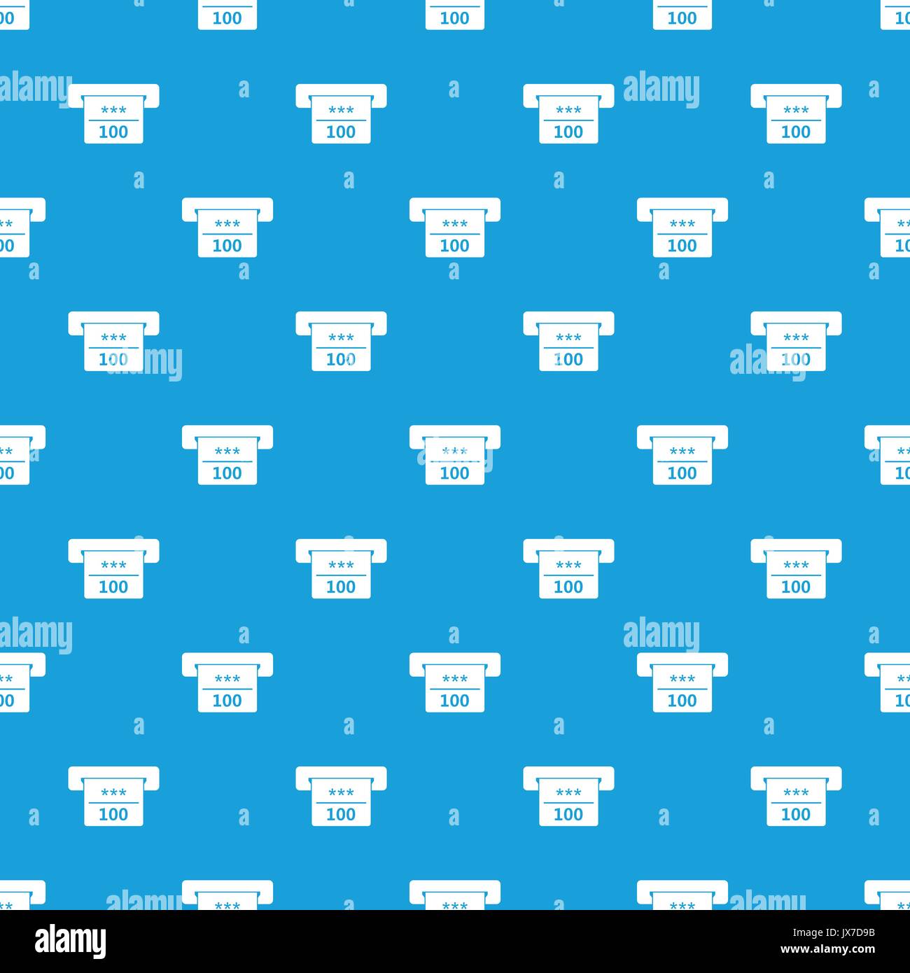 Winning cheque in casino pattern seamless blue Stock Vector