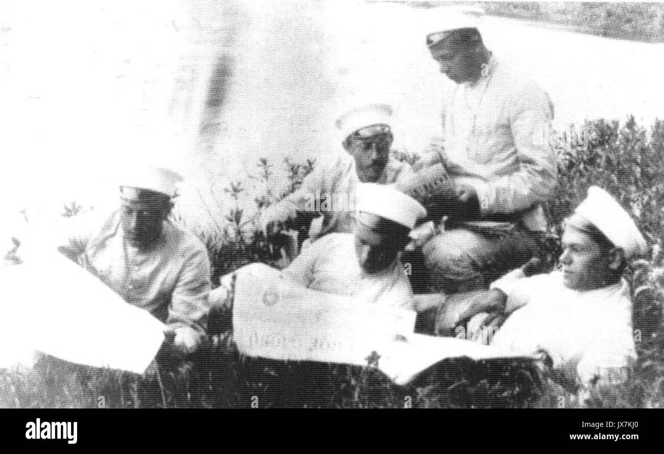 Mennonites at the alternative service in Russian Empire, 1907 Stock Photo