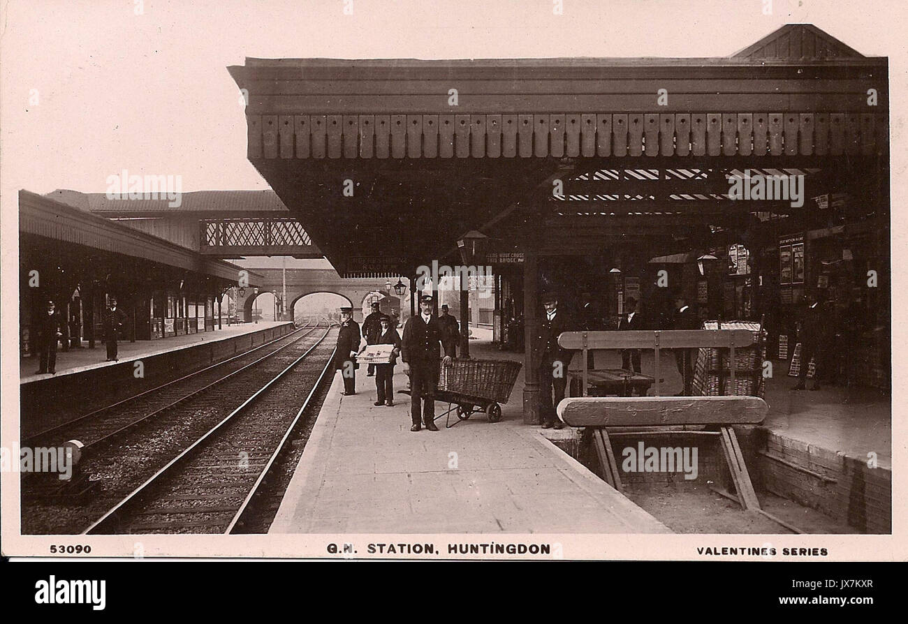 Huntingdon North railway station Stock Photo Alamy