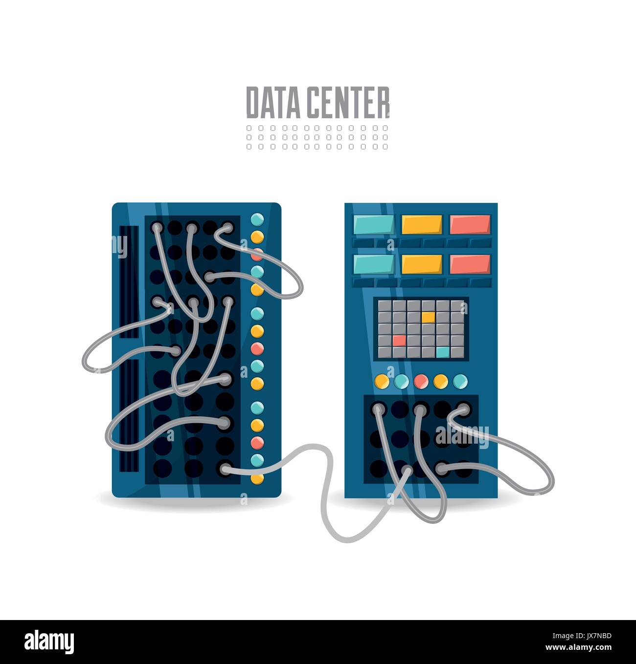 connecting information with data center Stock Vector Image & Art - Alamy