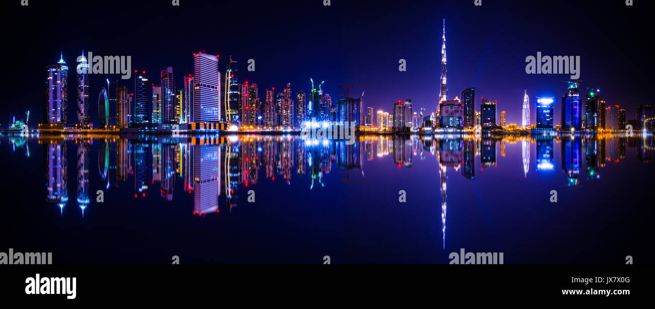 Dubai Skyline ( Emitates Arab United ) Stock Photo