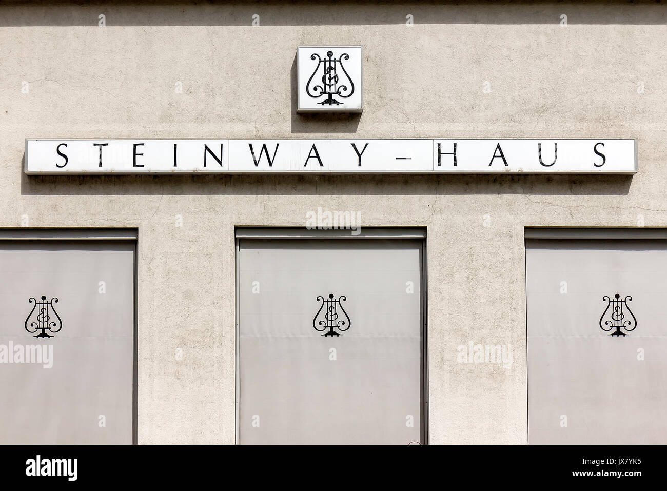 Steinway Hall is the name of buildings housing concert halls, showrooms and sales departments for Steinway & Sons Stock Photo