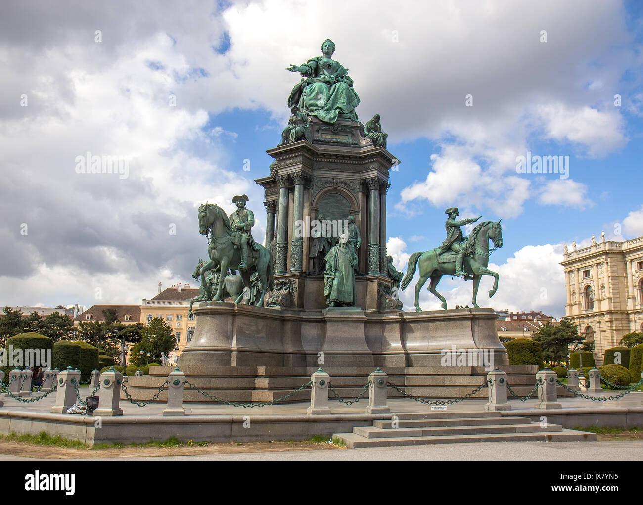 Maria Theresa statue in Vienna, Austria Stock Photo Alamy