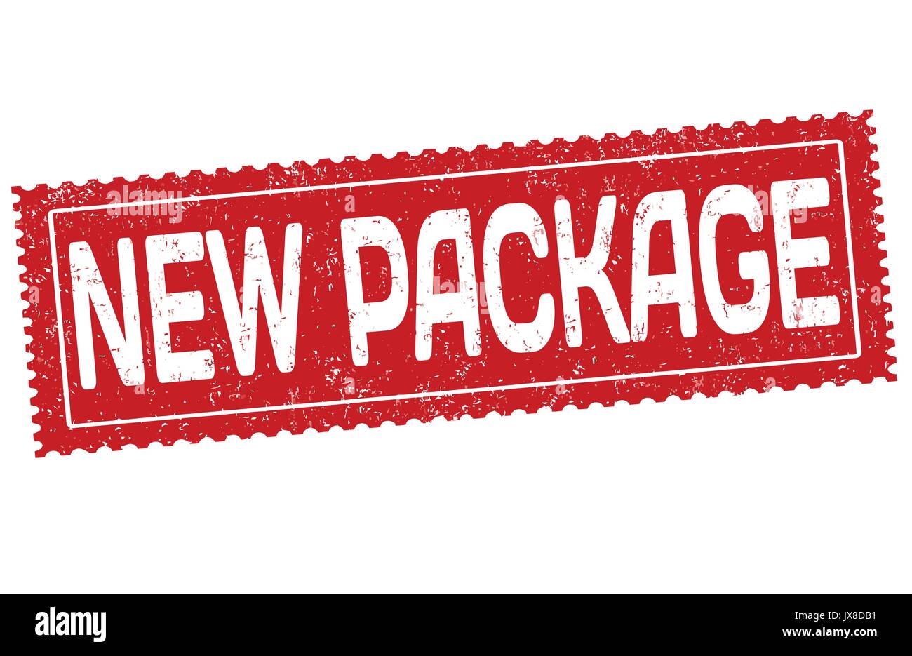 New package grunge rubber stamp on white background, vector illustration Stock Vector