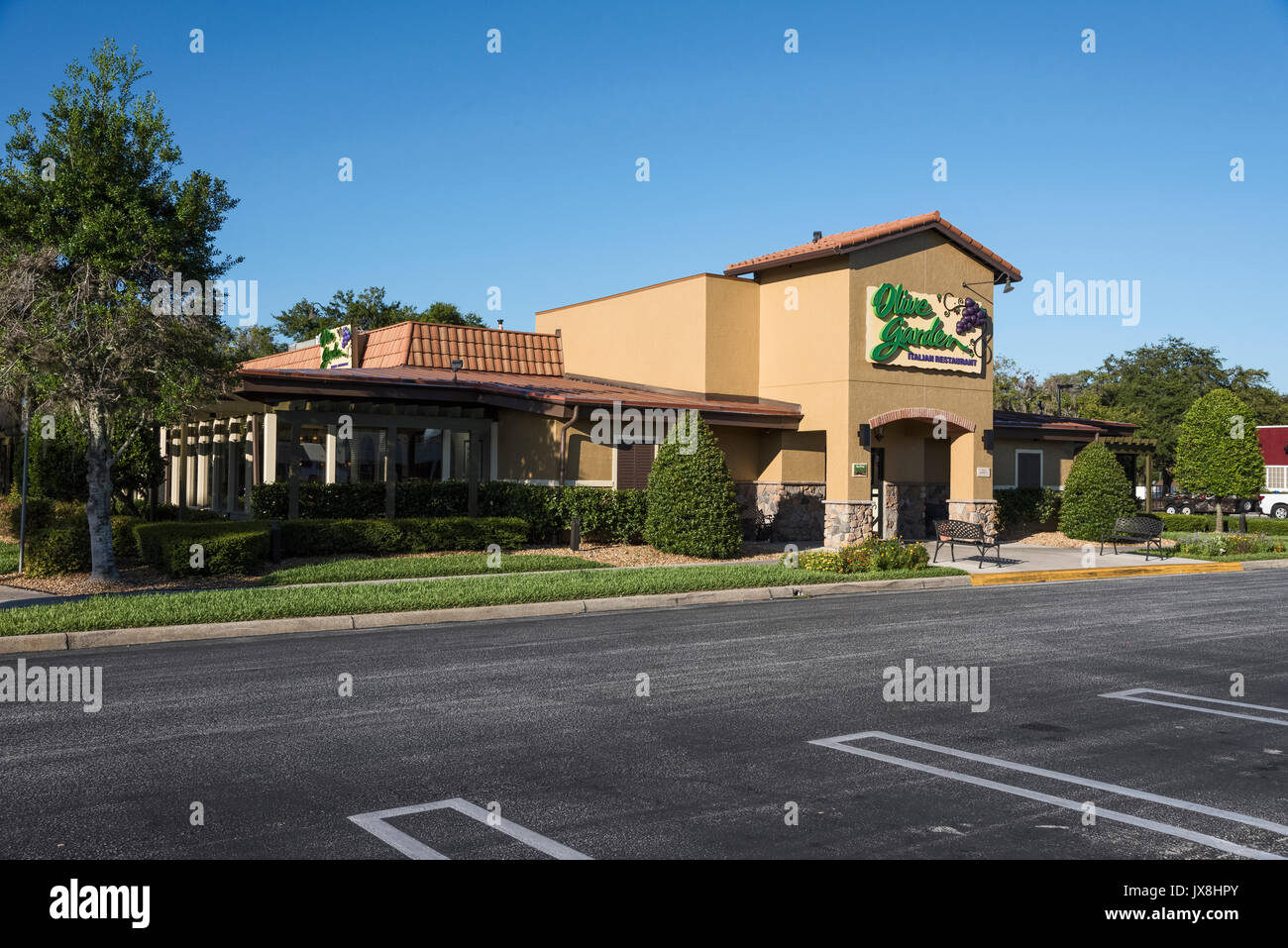 Olive Garden Restaurant Leesburg, Florida USA Stock Photo