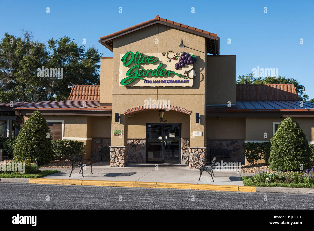 Olive Garden Restaurant Leesburg, Florida USA Stock Photo