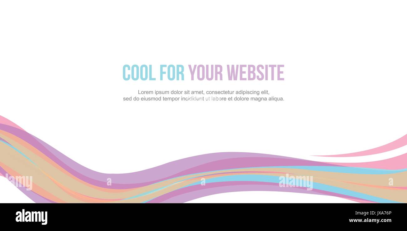 Collection abstract header website design Stock Vector