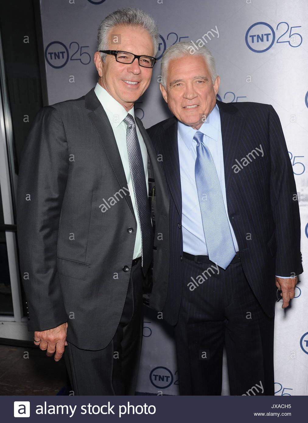 tony denison and gw bailey celebrities arrive at the tnt 25th stock tnt tony