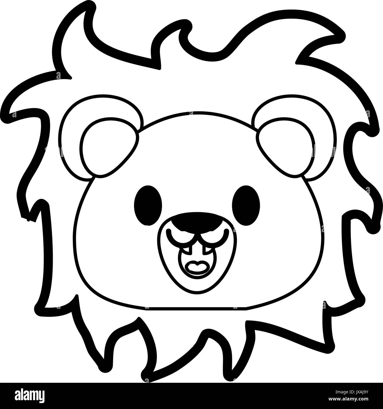 lion vector illustration Stock Vector Image & Art - Alamy