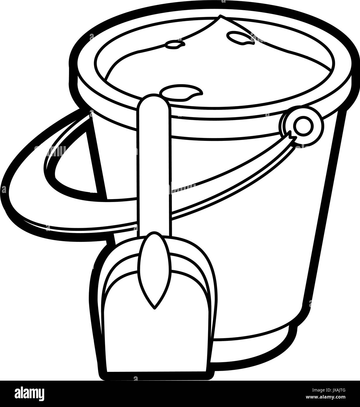 bucket vector illustration Stock Vector