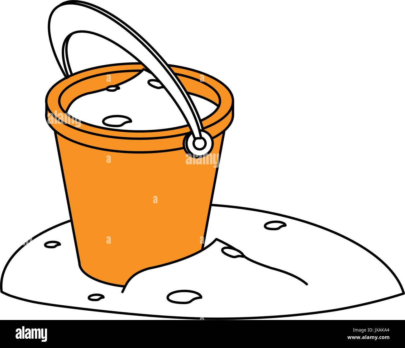 bucket vector illustration Stock Vector Image & Art - Alamy