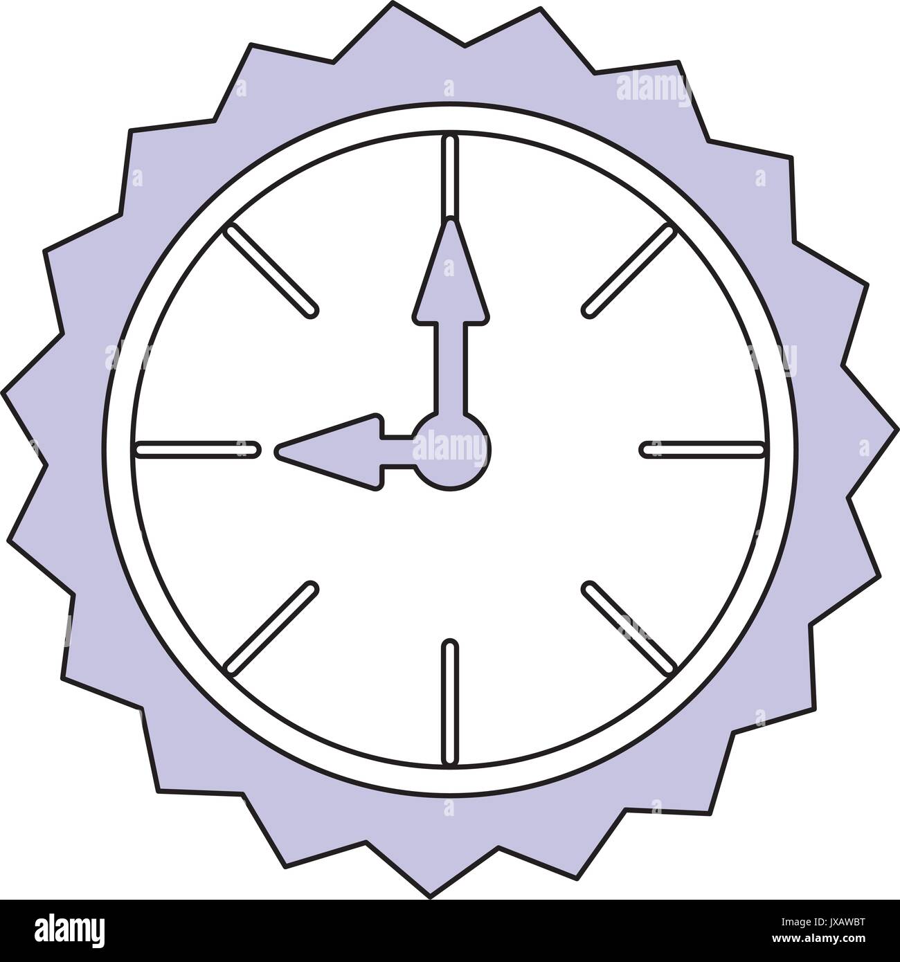 Clock time isolated icon vector illustration graphic design Stock ...