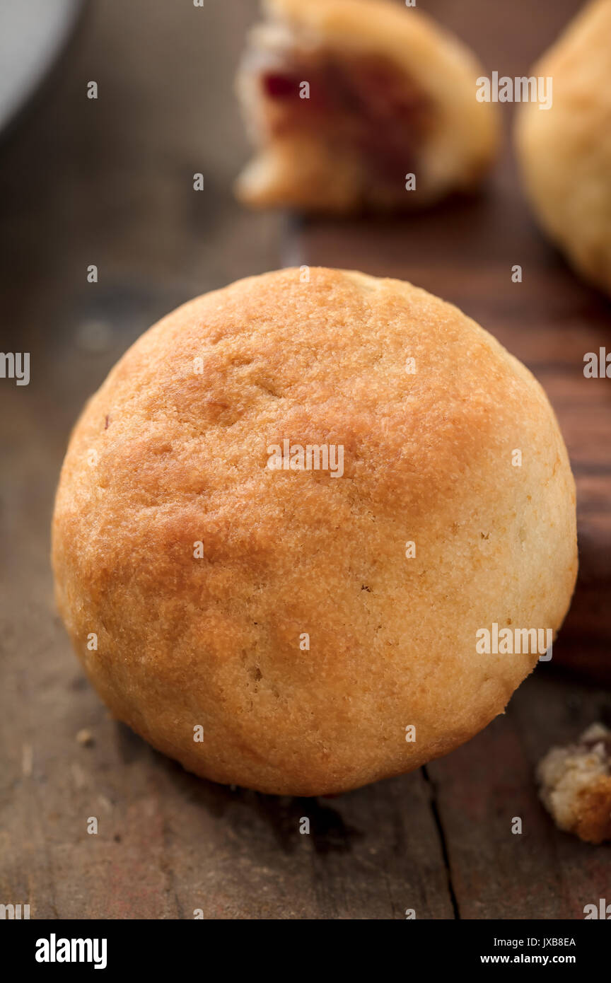 Mooncake, a kind of traditional Chinese food for Mid-autumn festival Stock Photo