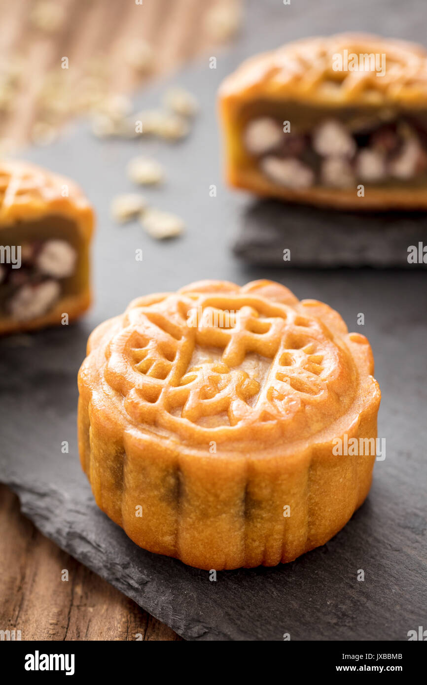Mooncake Kind Mooncake, a kind of traditional Chinese food for Mid-autumn festival ...