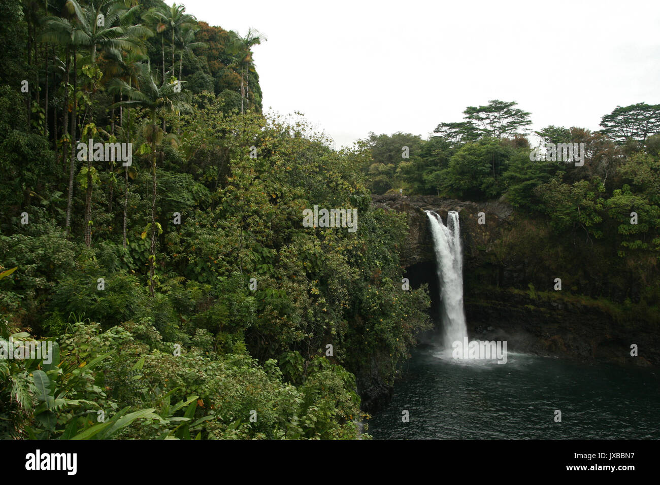 Rainbow falls, Big Island, Hawaii, USA Stock Photo Alamy