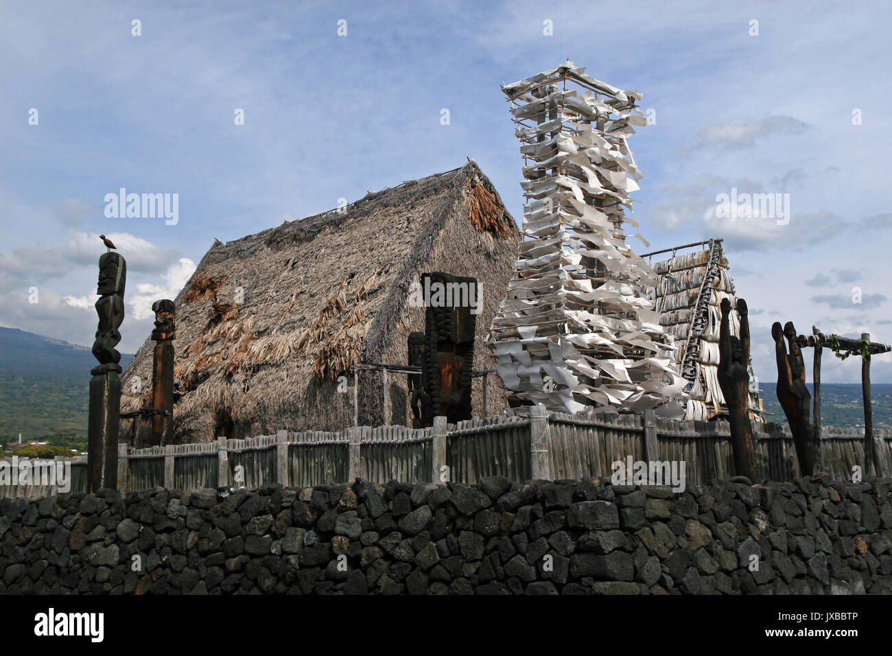 Traditional hawaiian house, Kauai, Hawaii, USA Stock Photo Alamy