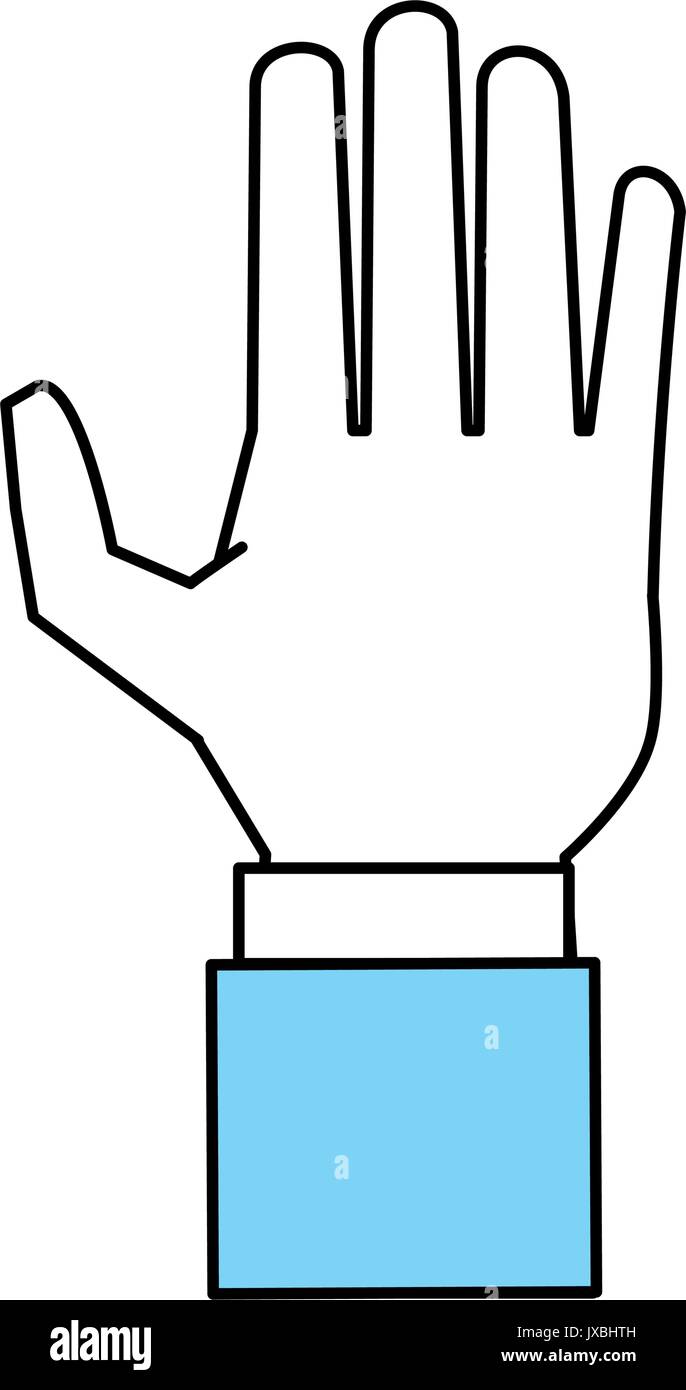 hand vector illustration Stock Vector Image & Art - Alamy