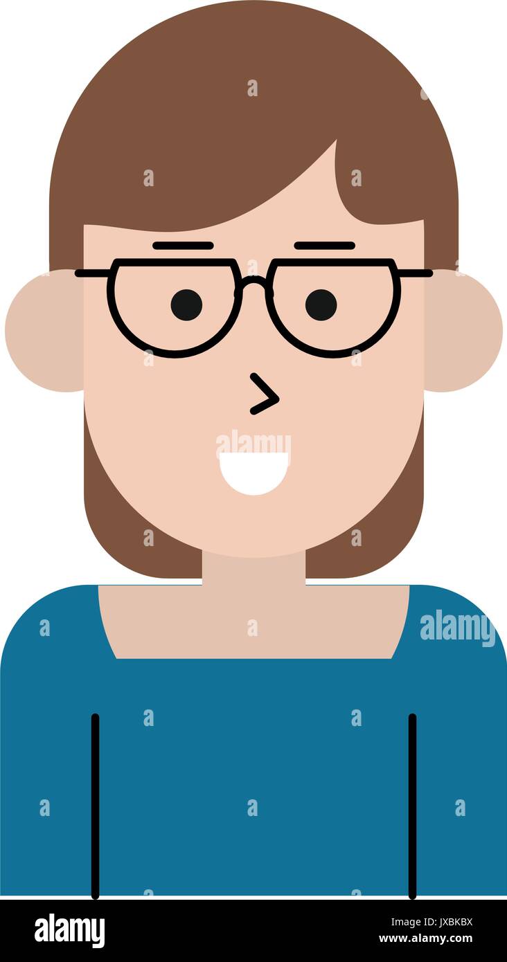 happy woman cartoon icon image Stock Vector Image & Art - Alamy
