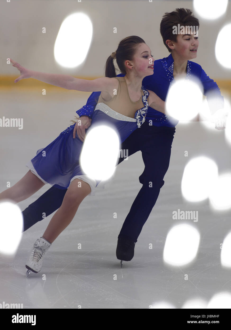 St. Petersburg, Russia April 18, 2017 Figure skating competitions on