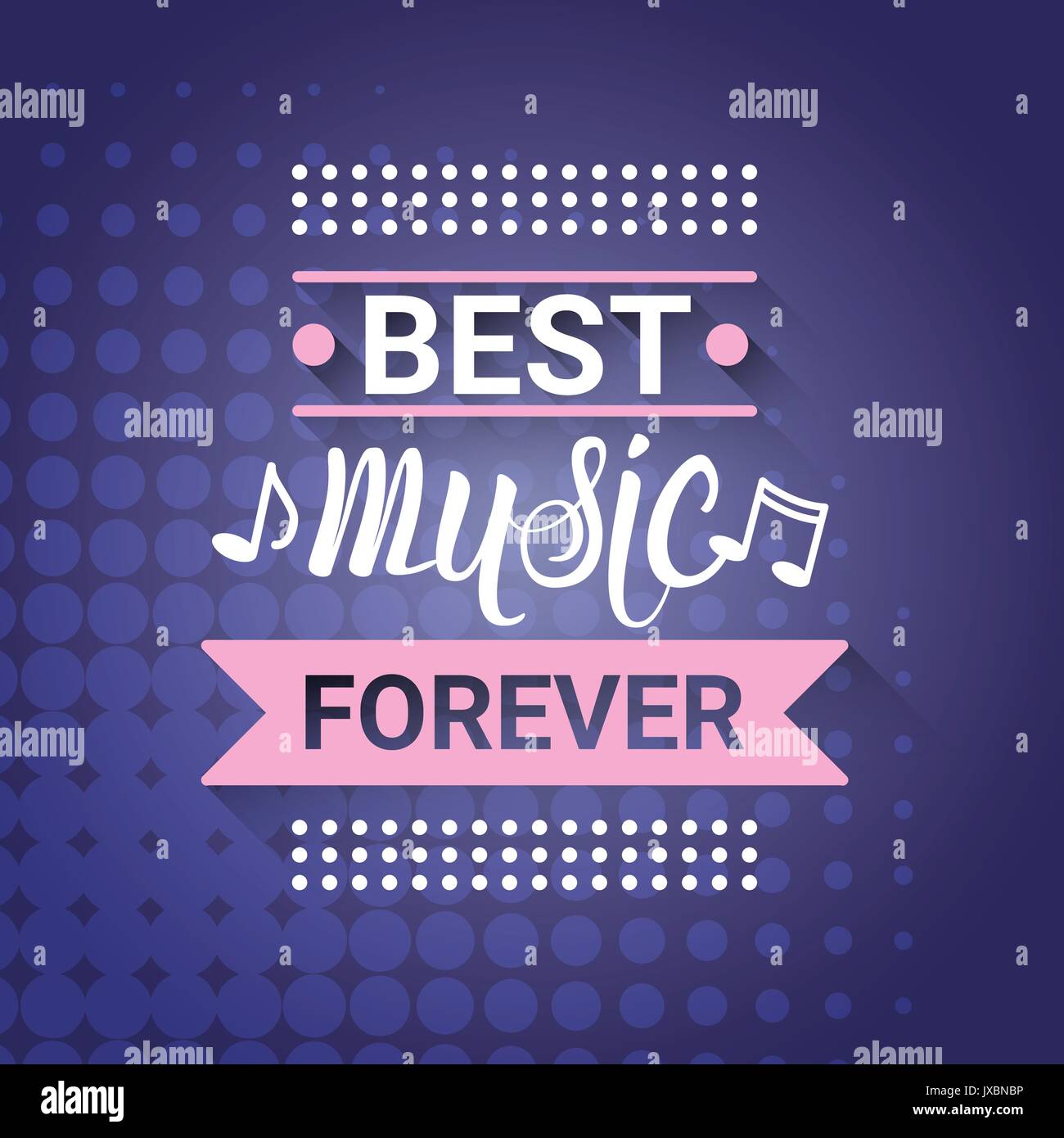 Live Music Concert Banner Colorful Style Modern Musical Poster Stock