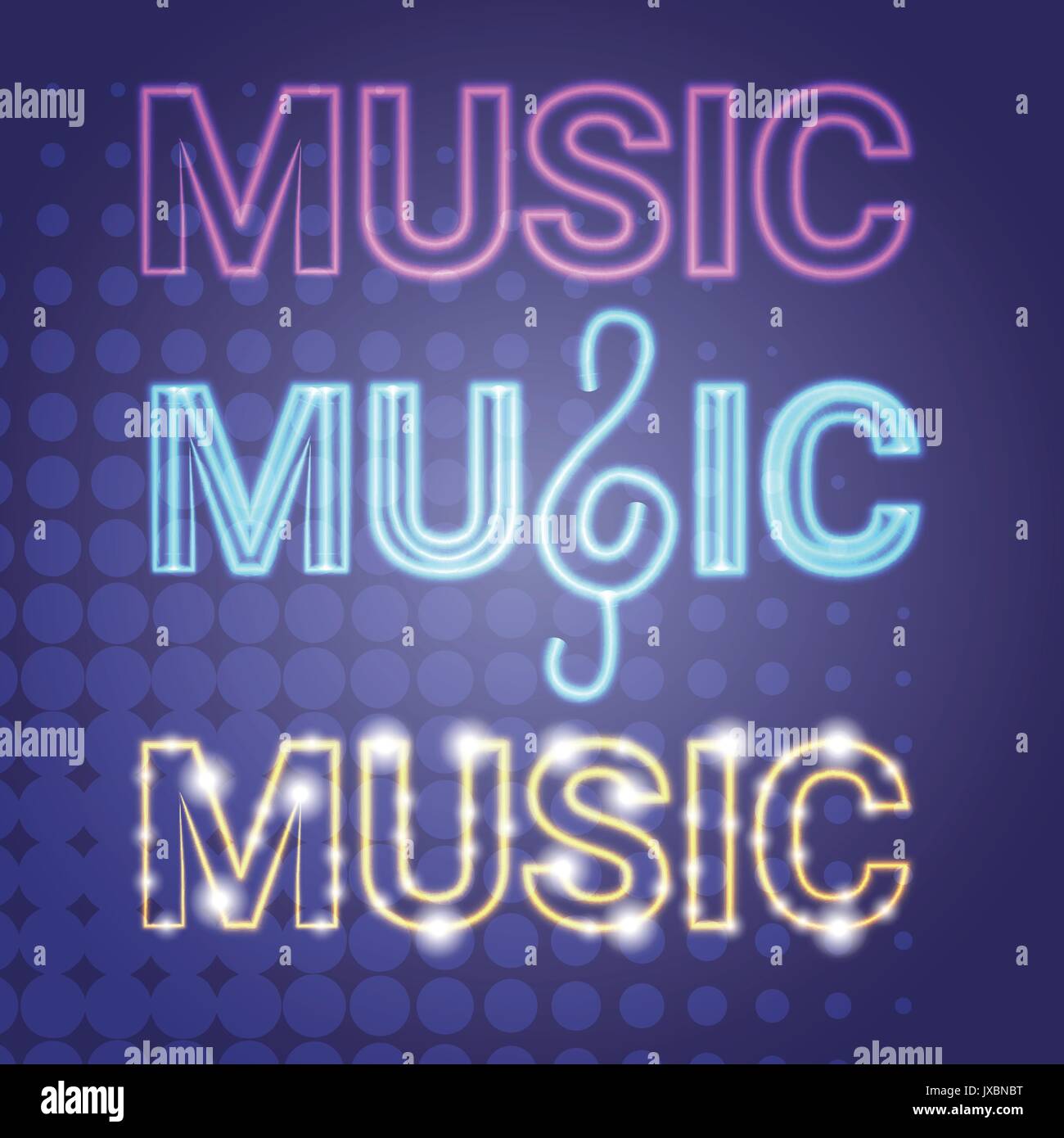 Live Music Concert Banner Colorful Style Modern Musical Poster Stock
