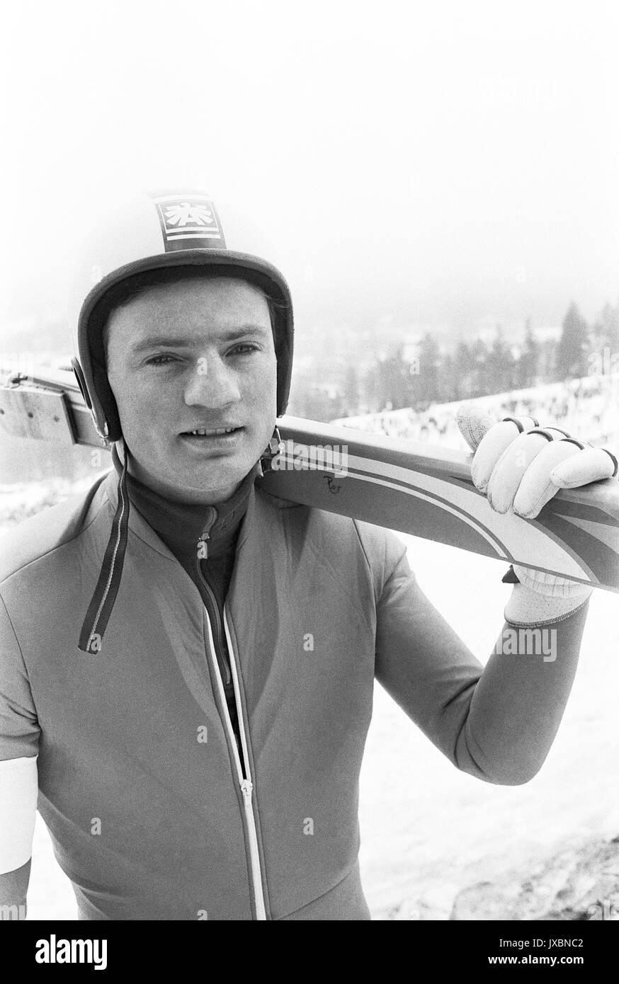 Norwegian ski jumper Petr Bergerus during the 1st. International ski jumping event in Harrachov, Czechoslovakia, March 1980. (CTK Photo/Jiri Krulis, Z Stock Photo