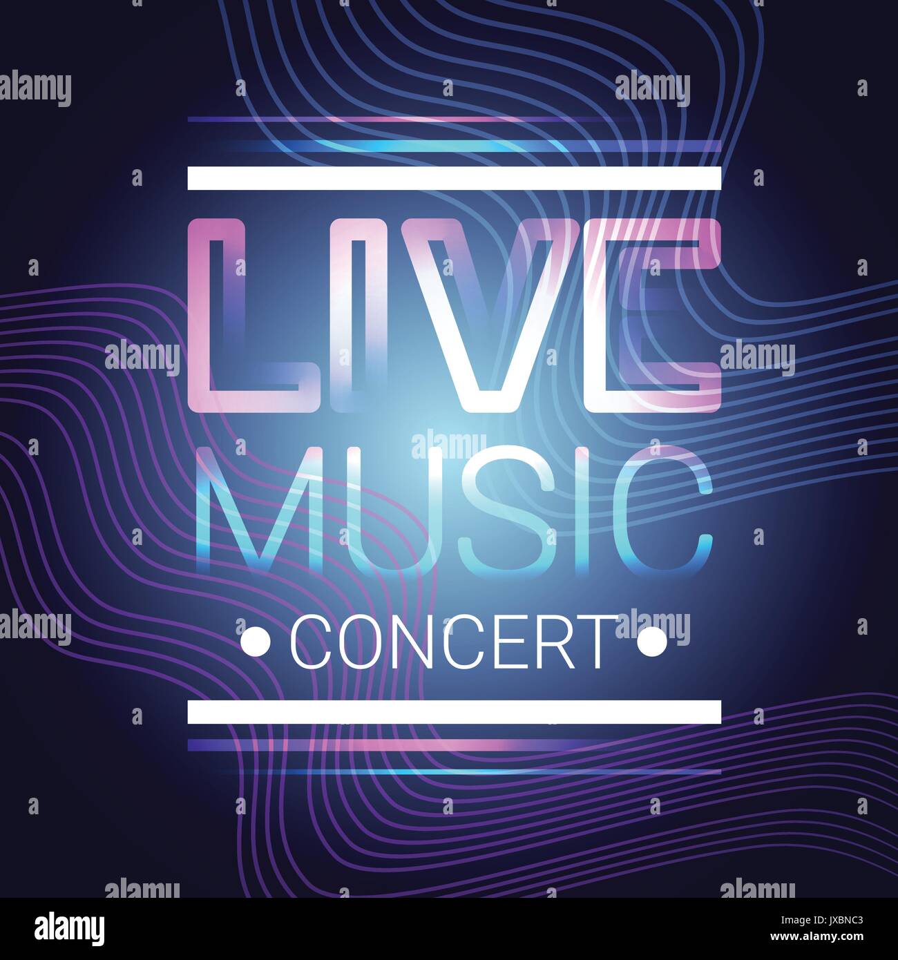 Live Music Concert Banner Colorful Style Modern Musical Poster Stock Vector  Image & Art - Alamy