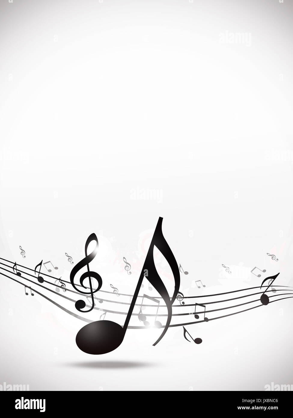 abstract classic music notes black and white background Stock Photo - Alamy