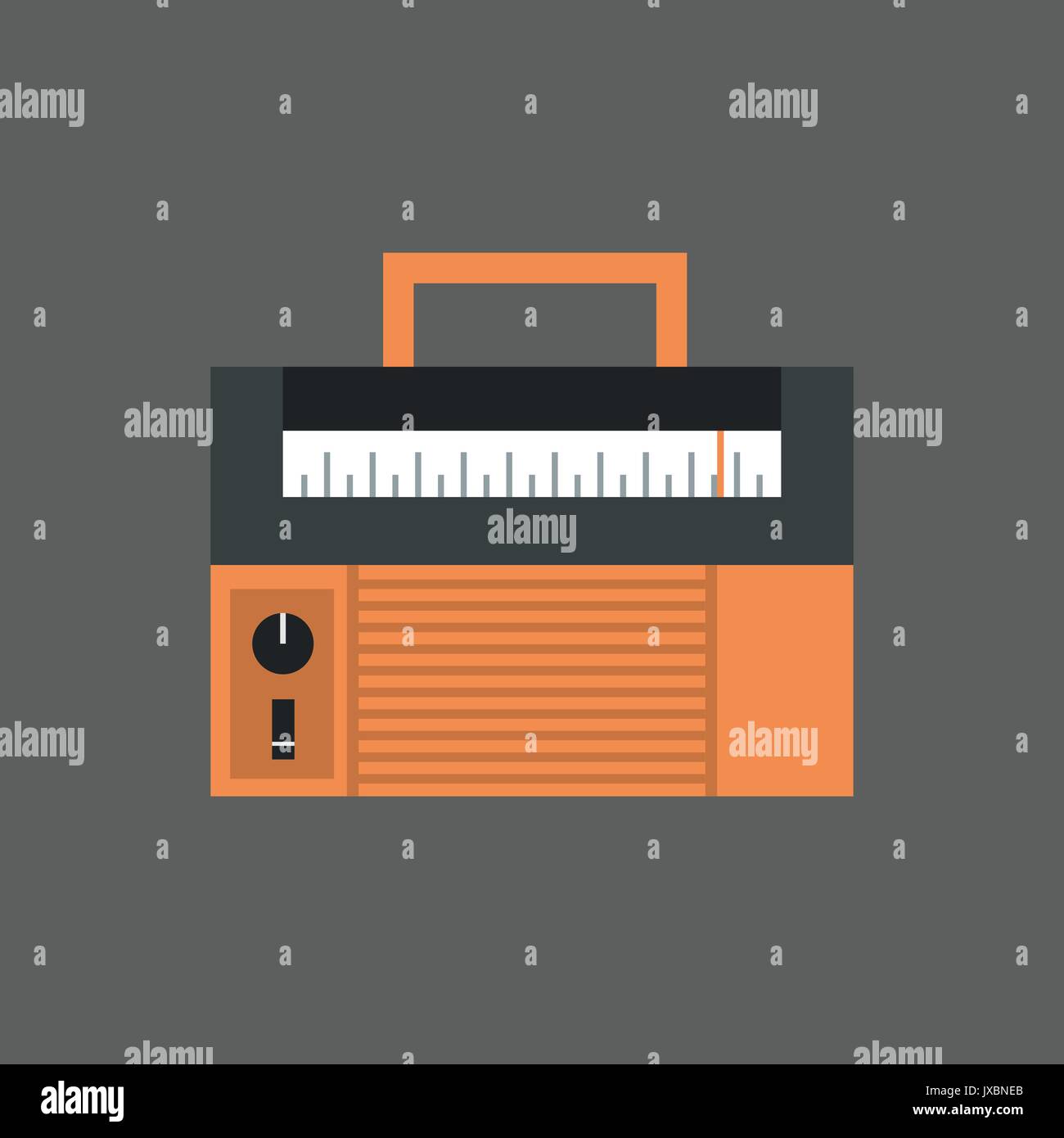 Tape Recorder Icon Modern Audio System Stock Vector