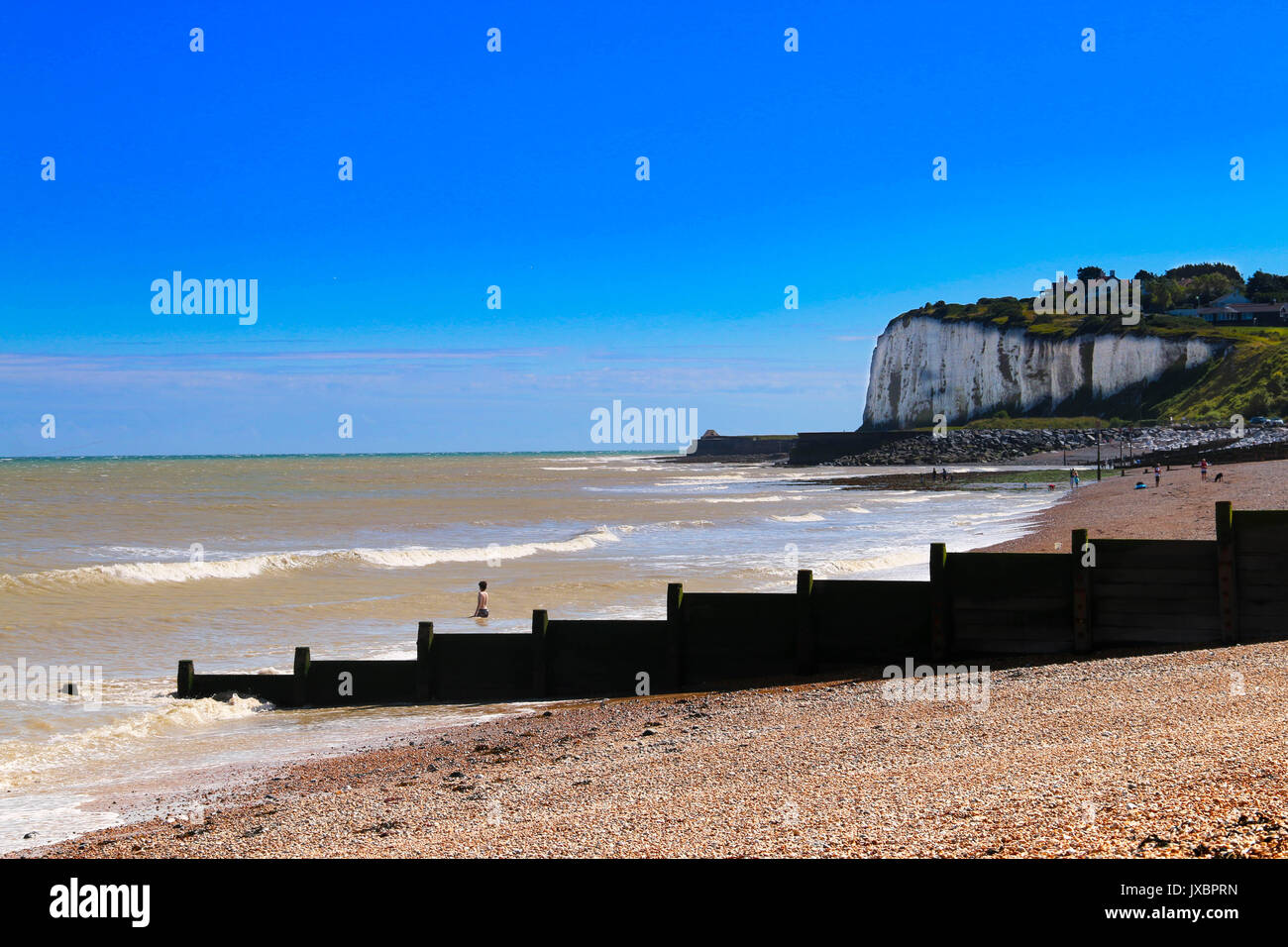 Kingsdown Beach, Kent Stock Photo