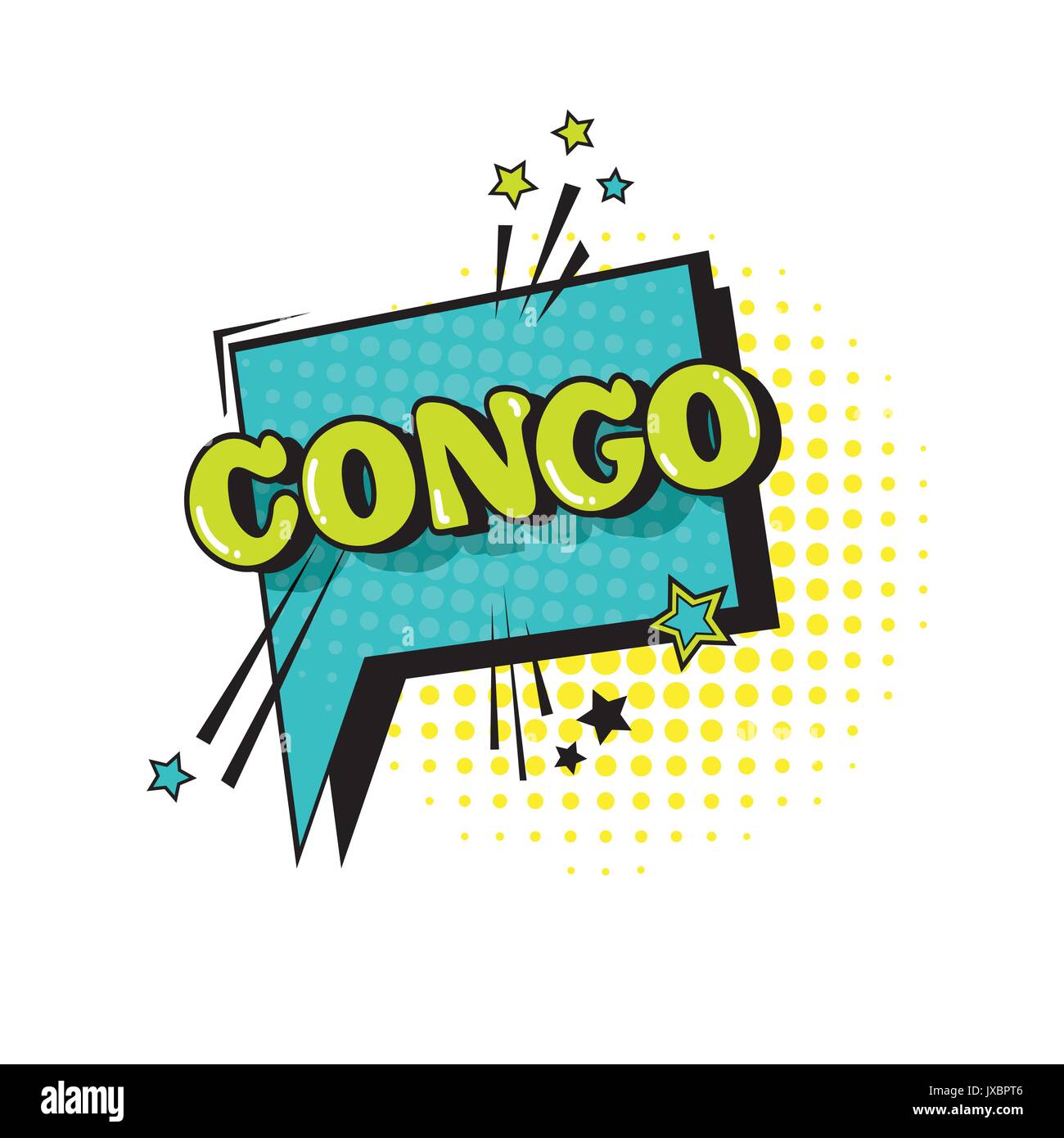Comic Speech Chat Bubble Pop Art Style Congo Expression Text Icon Stock Vector Image & Art Alamy