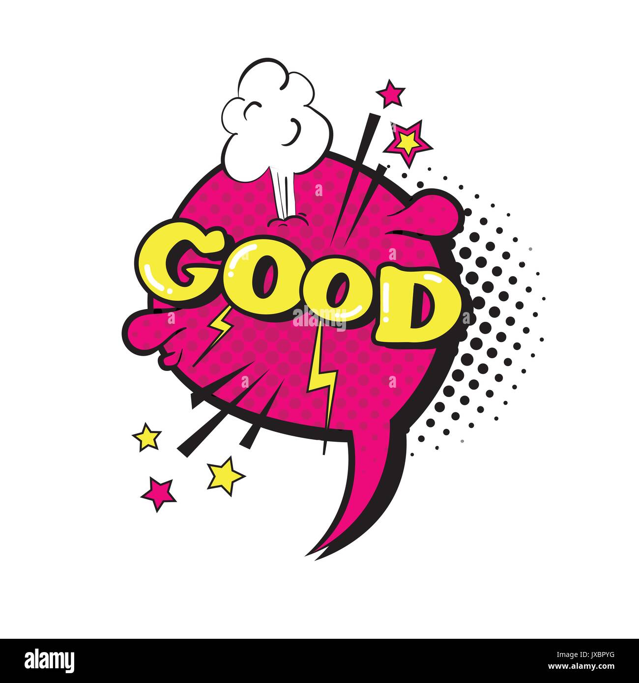 Comic Speech Chat Bubble Pop Art Style Good Expression Text Icon Stock Vector Image And Art Alamy 