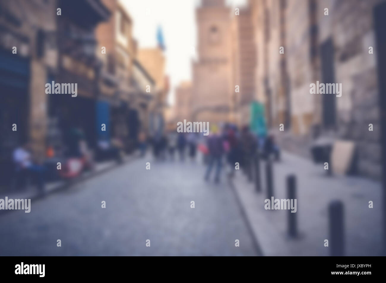 blurred background of people walking in the street Stock Photo - Alamy