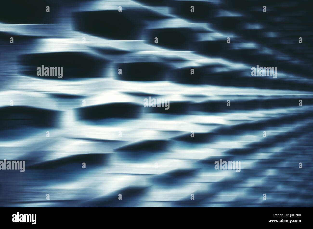 Motion blurred abstract futuristic background or wallpaper. Stock Photo