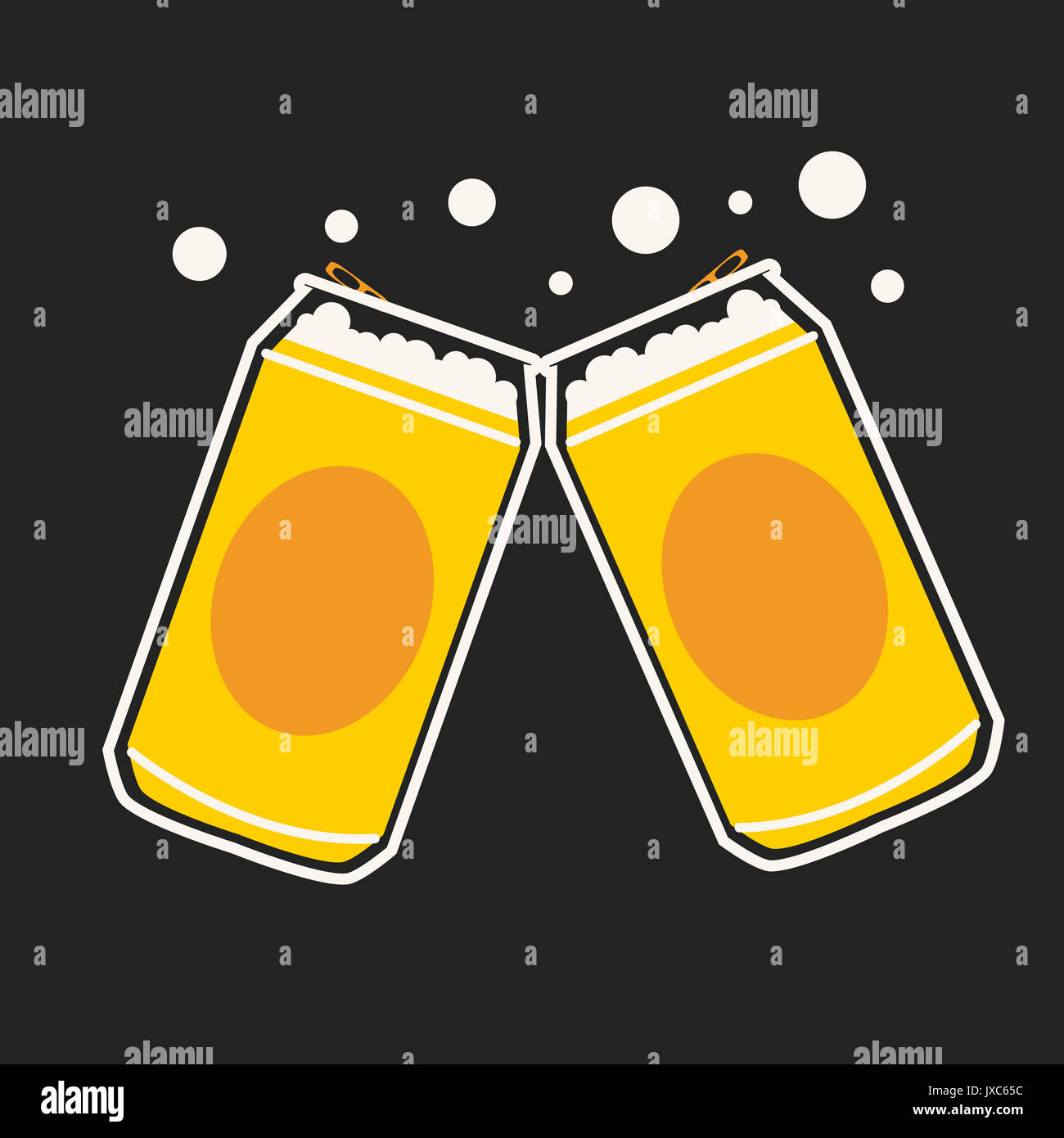 beer can party icon design vector Stock Photo