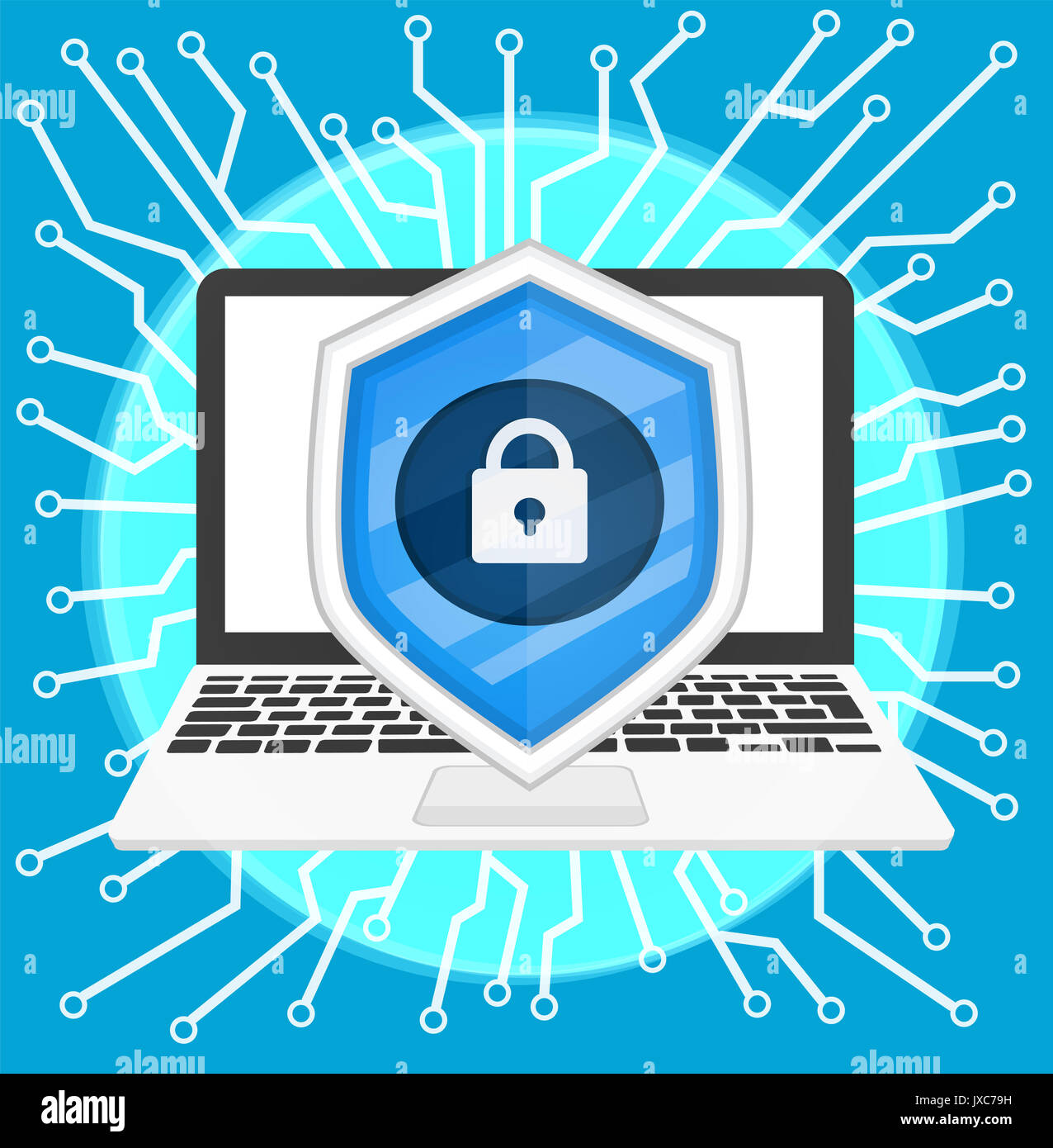 background cyber security vector ,illustration for website Stock Photo