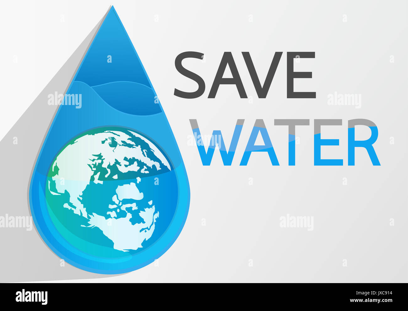 save water vector or  illustration for background Stock Photo