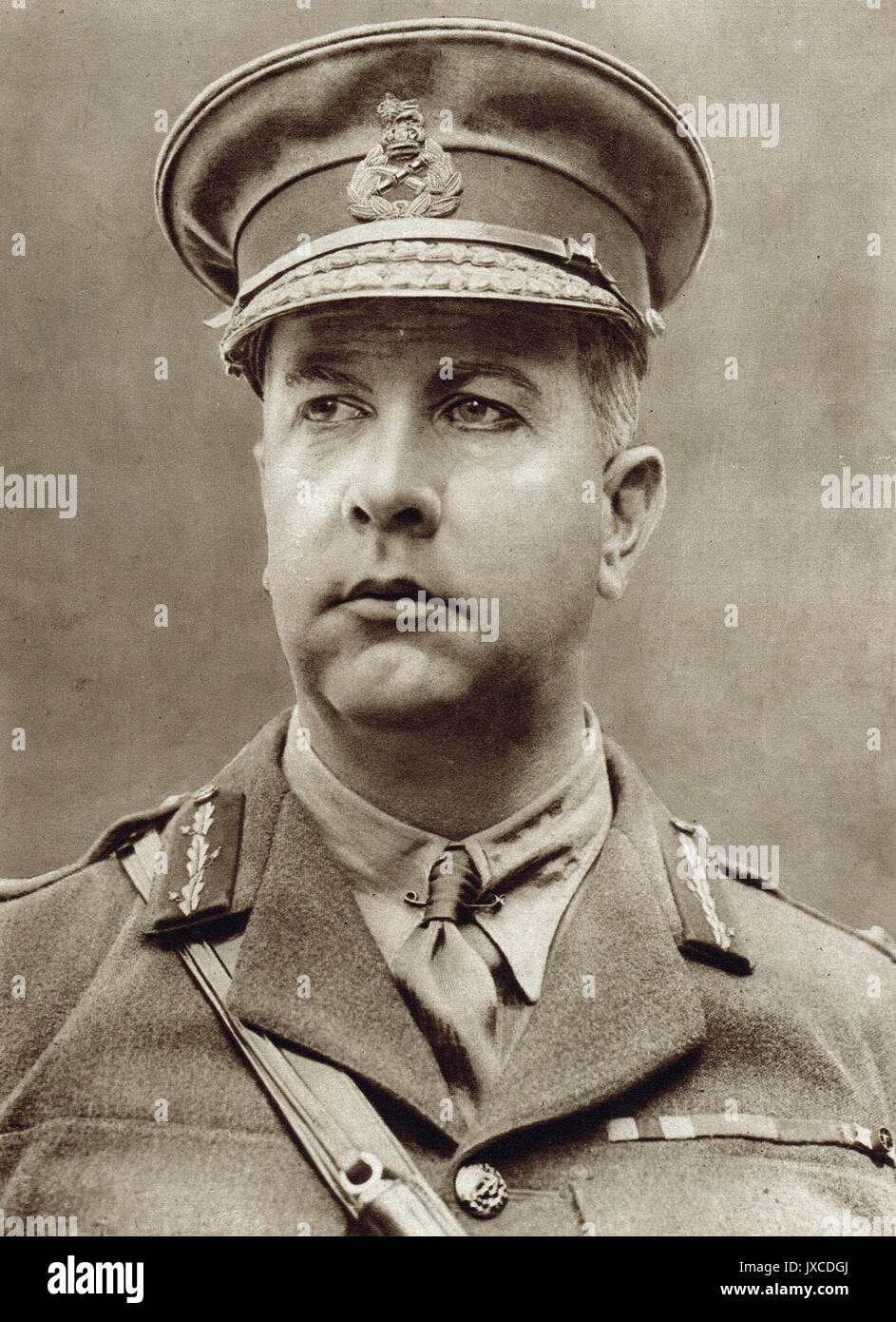 Arthur Currie, commander of Canadian forces in France, WW1 Stock Photo